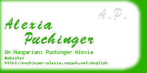 alexia puchinger business card